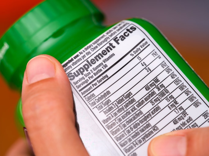Check the Label for Prescribed Dosage and Sugar Content