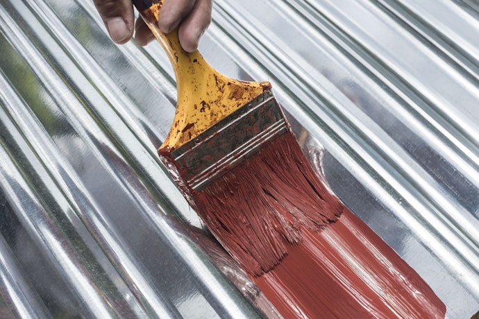 For Metal Roofs: Acrylic or Epoxy-Based Paints With Anti-Rust Protection
