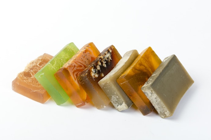 Vibrant Colored or Layered Soaps Add Depth and Texture