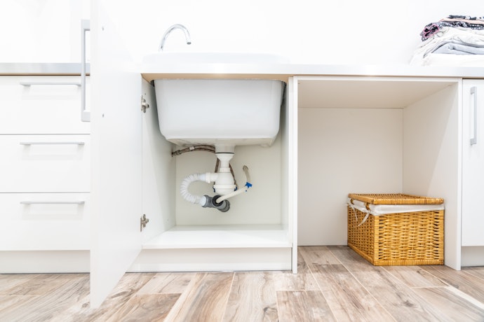 Use Rolling Carts to Maximize the Space Under Your Sink