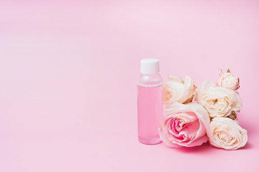 Rose Water, Hyaluronic Acid, and Glycerin Hydrate Tight and Stressed Skin