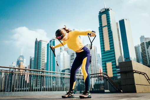 Tube Resistance Bands Mimic Gym Exercise Machines