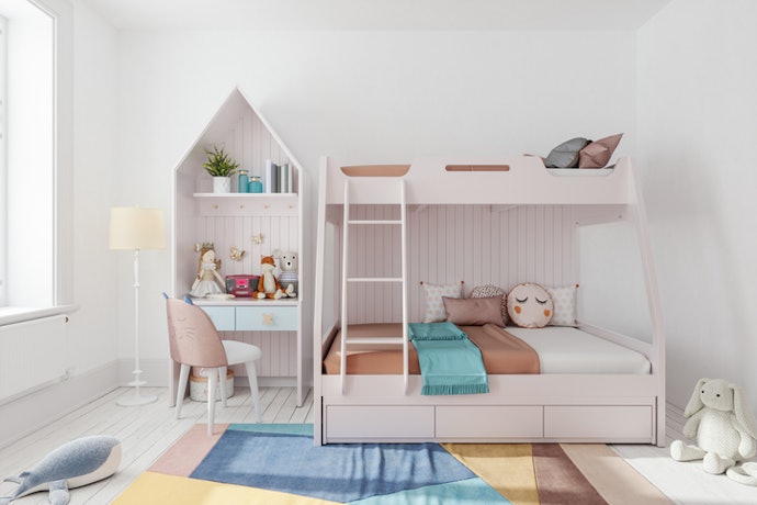Look for Bunk Beds With Built-in Storage to Save Space