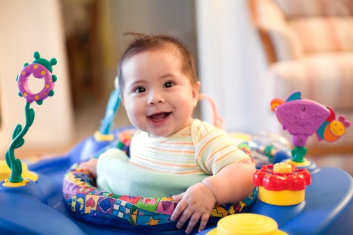 A Seated or Convertible Walker is Best for Babies 4 Months Old and Above