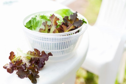 Manual Salad Spinner That Requires Physical Effort