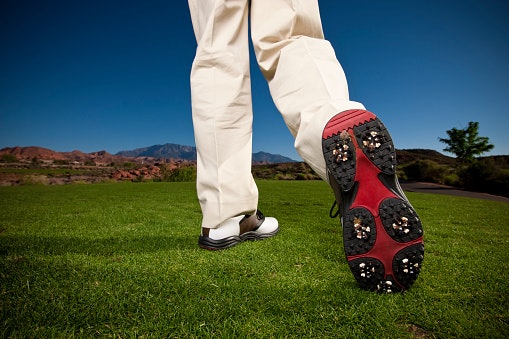 Spiked Shoes for Better Grip on Wet or Soft Fairways