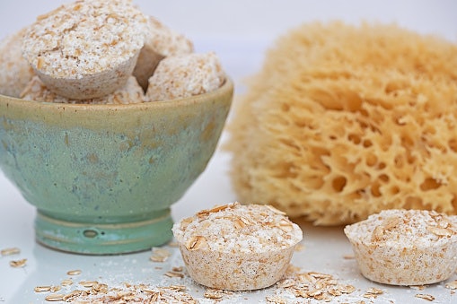 Oatmeal Bath Bombs Are Excellent for Soothing Skin Irritation