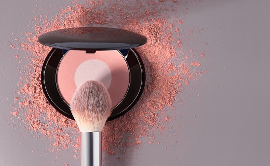Powder Blushes Absorb Excess Oil and Prevent Makeup From Sliding Off