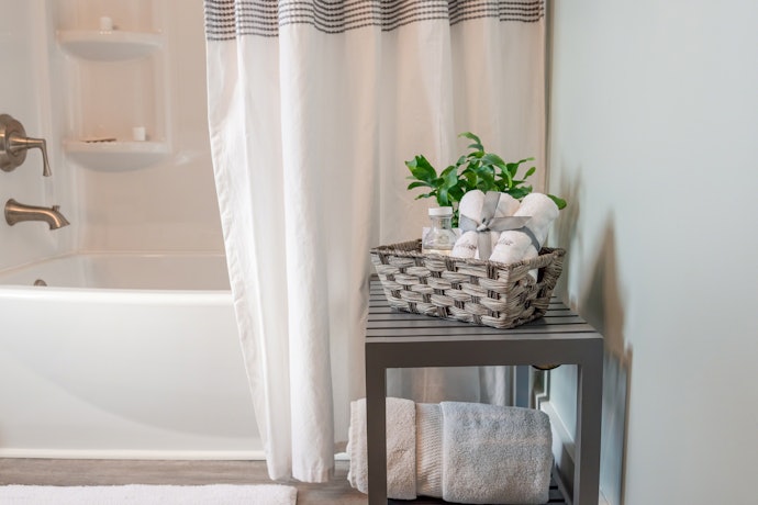 Fabric Shower Curtains Are Machine-Washable