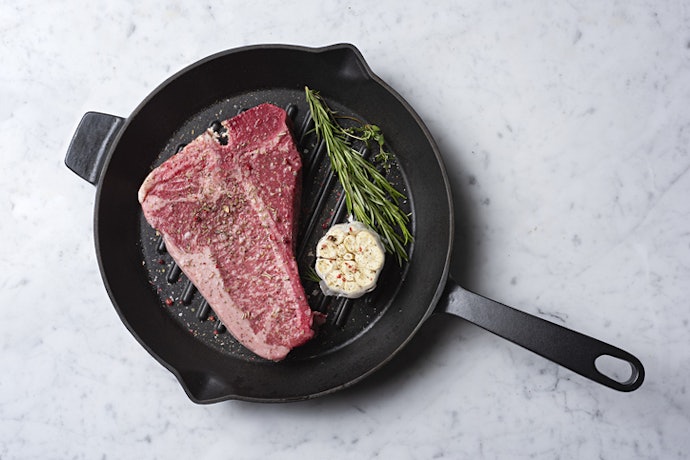 Cast Iron Is Best for Thick Cuts of Meat