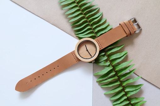 A Wooden Watch Has a Nature-Inspired Feel
