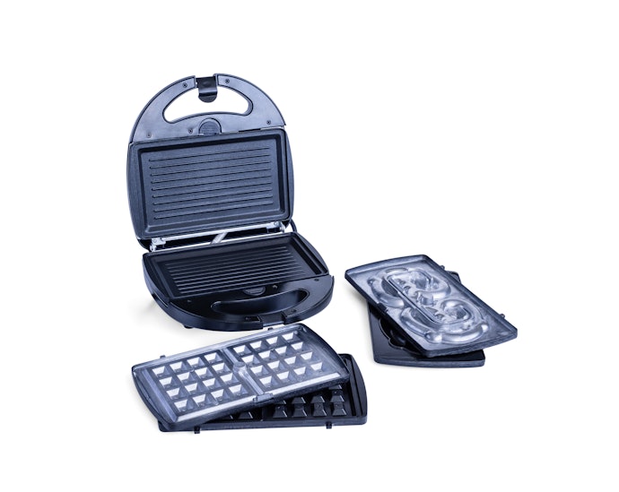 Get a Waffle Maker That Comes With a Variety of Plates to Make Different Types of Food