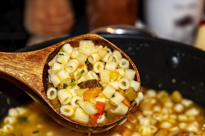 For Stews and Soup, Use a Slotted or Ladle Wooden Spoon