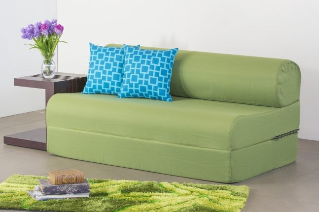 A Tri-fold Sofa Bed Is Compact and Space-Saving