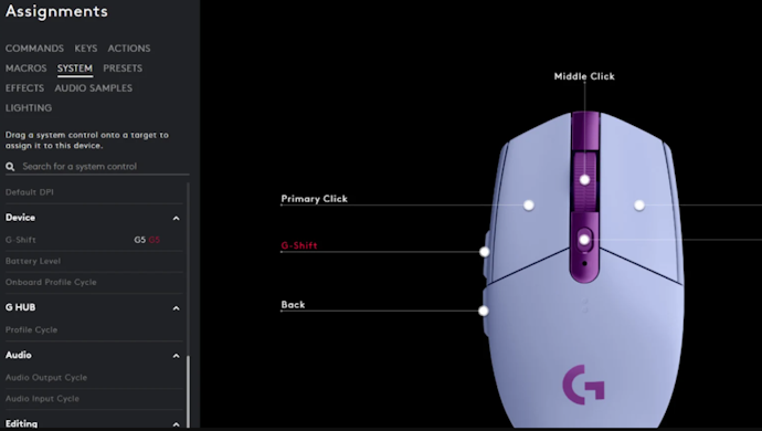 No Dedicated DPI Button; Requires G HUB for Adjustments