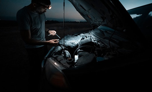 Built-in LED Lights Enhance Visibility in Vehicles and in Dim Work Areas