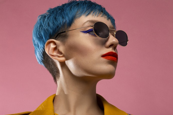 For Dark Hair: Try Bold Shades Like Silver, Blue, Orange, or Purple